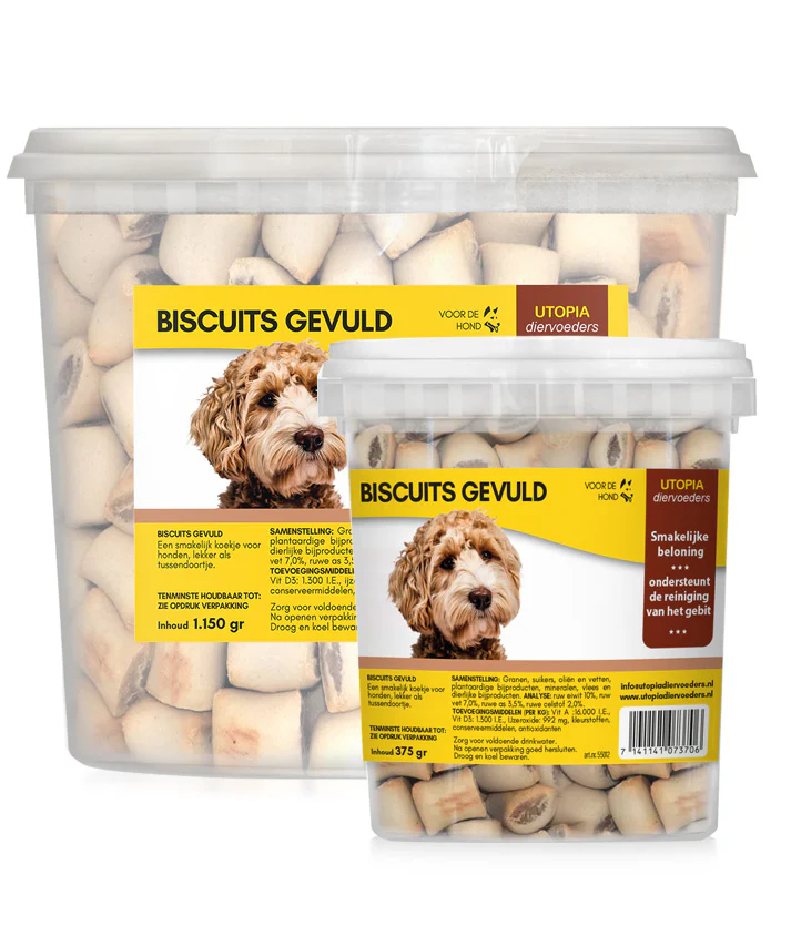 Biscuit gevulde mini merg koekjes
